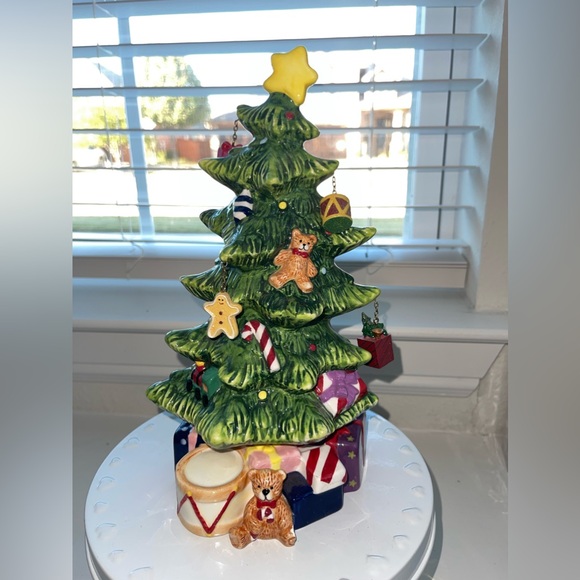 Other - Vintage ceramic musical spinning Christmas tree with‎ Hanging Ornaments